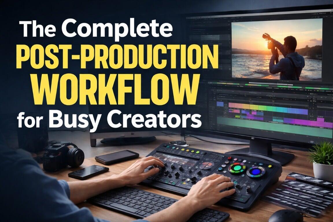 The Complete Post‑Production Workflow for Busy Creators